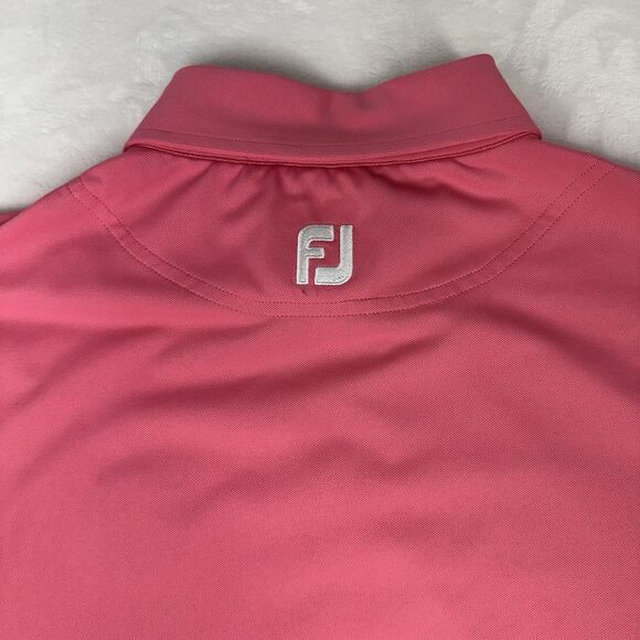 FootJoy FJ Men's Embroidered PGA Of America Performance Golf Polo Shirt Pink L - Picture 7 of 10